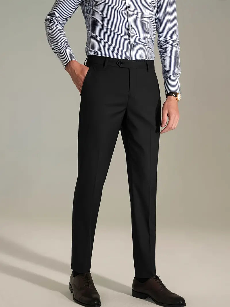 Men’s Black Slim Fit Business Trouser